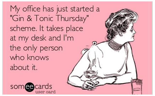 Gin meme funny ecard gin tonic