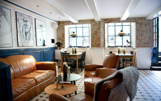 The Bird and the Churchkey Copenhagen rustic seating