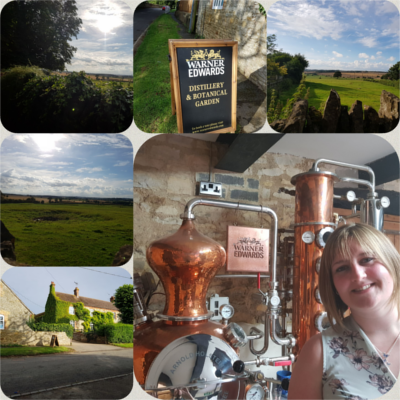 June winner Laura at Warner Edwards distillery