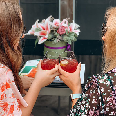 This snap from Jessica C. really cheered us up back in August 2020 - we can’t wait to share cocktails with friends and family again!