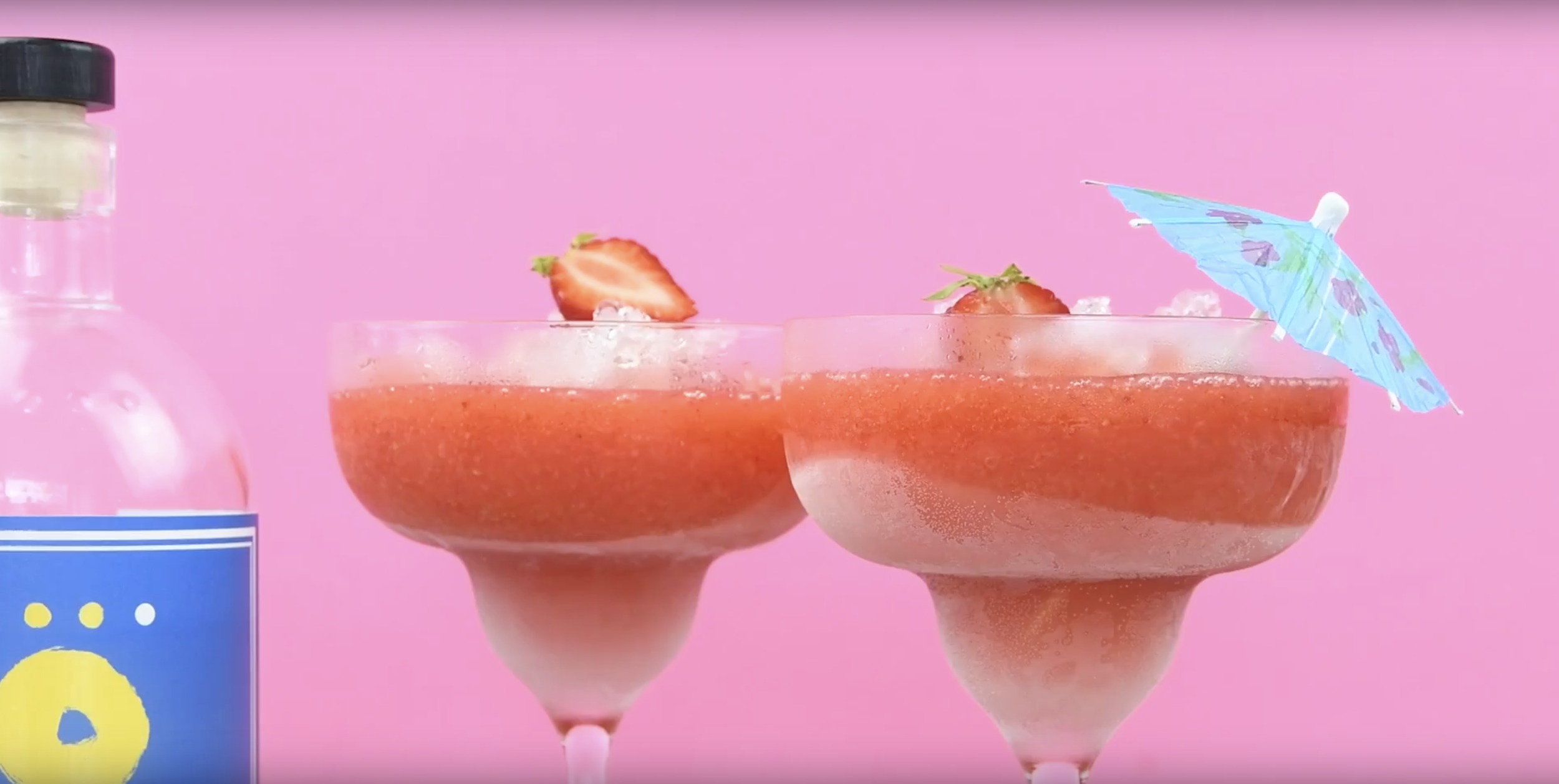 Strawberry Daiquiri made with gin