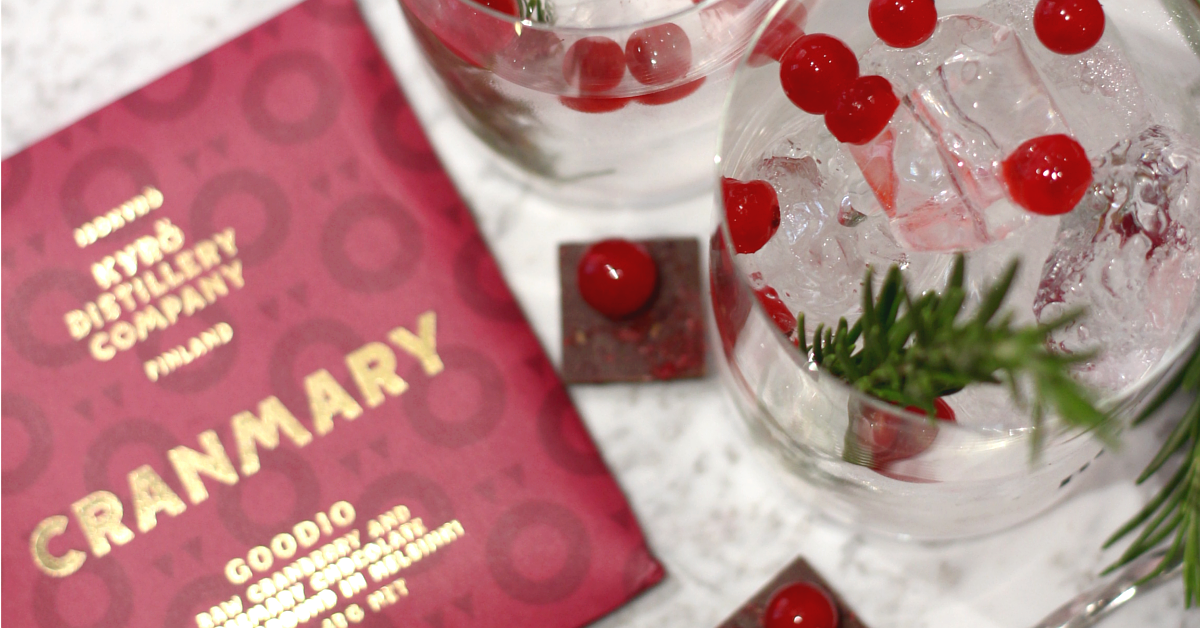 cranmary gin infused cocktail boozy