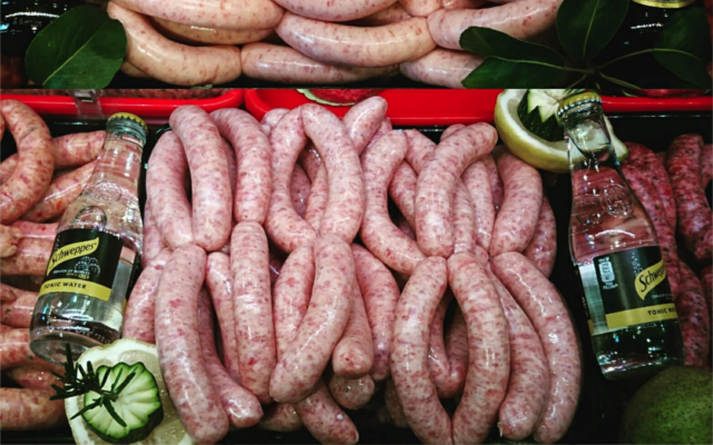 Gin tonic sausages from McCartney's Of Moira