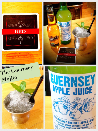 blue bottle gin mojito cocktail