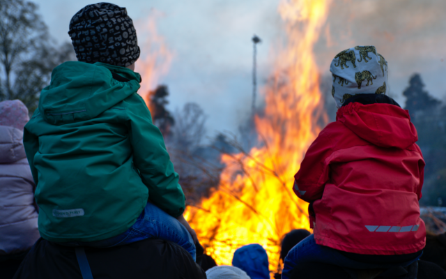 spring in sweden bonfire herno gin
