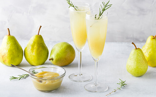 Pear Gin Royale - get the recipe >>