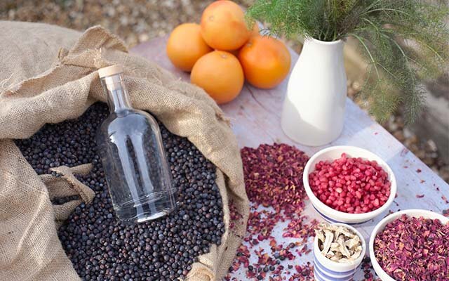 Gower gin botanicals
