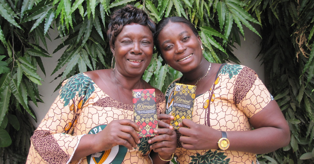 Divine Chocolate Woman Kuapa Kokoo