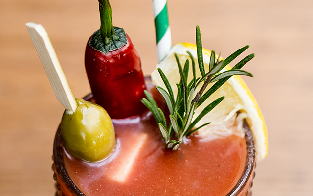 Pop a chunk of your preferred British cheese and an olive on a cocktail stick, and add a wedge of lemon, sprig of home-grown rosemary and chilli - you could replace chilli with carrot or pepper, should you prefer!