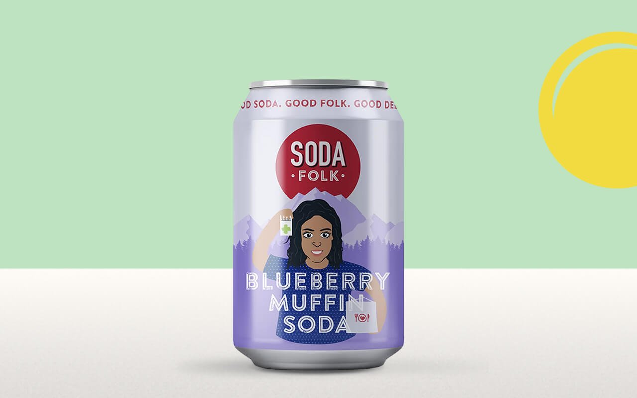 Soda Folk Blueberry Muffin Soda