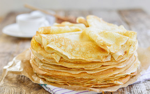 A lovely stack of pancakes