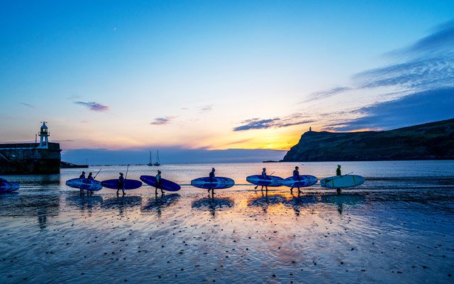 Paddleboarding in the Isle of Man