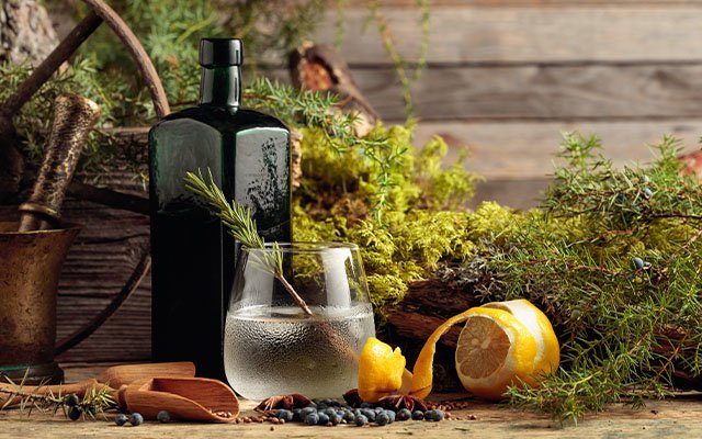 London Dry Gin ingredients