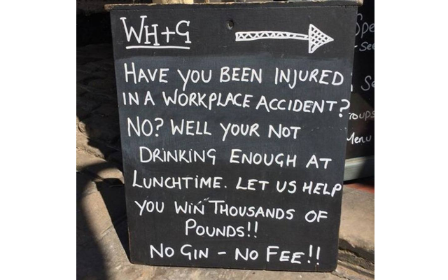 funny pub chalkboard