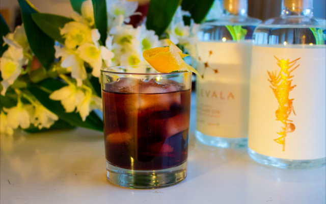 Kalevala Gin Negroni with lemon zest