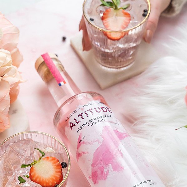 Altitude Alpine Strawberry Pink Gin