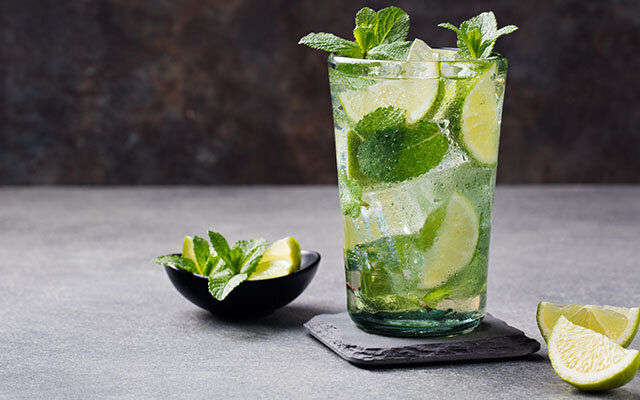 Gin, lime and soda make a Gin Rickey