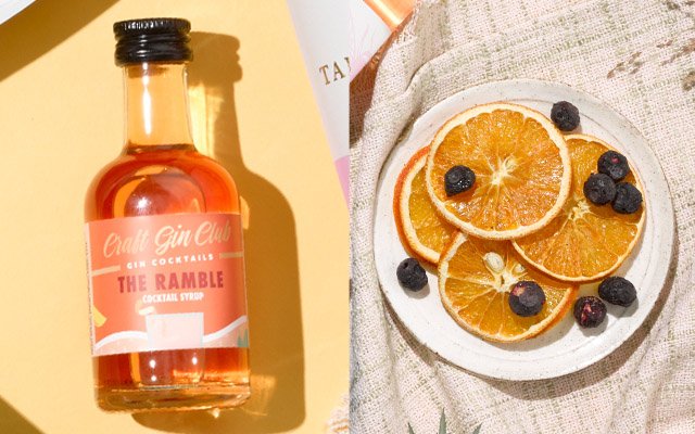 Craft Gin Club's March 2022 Cocktail Syrup and Perfect G&T Garnishes