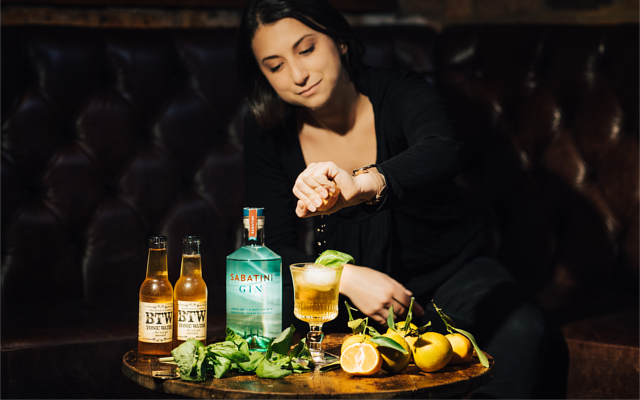 Clementine cocktail Sabatini Gin