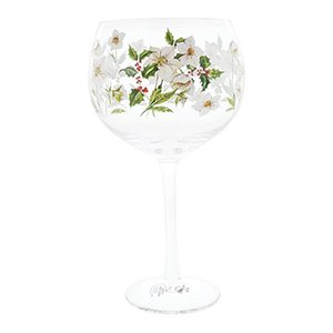 Ginology Christmas Rose Copa Gin Glass Gift