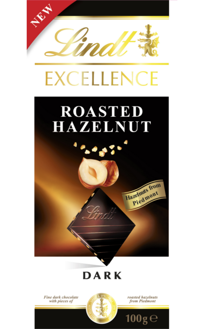 Lindt roasted hazelnut dark chocolate