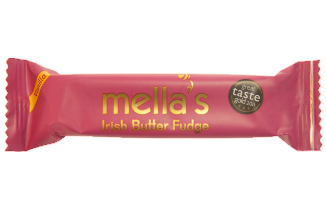 Mella's Irish Butter Fudge Vanilla Bar 50g