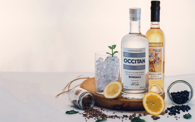 Occitan Gin and Bordiga Vermouth with botanicals