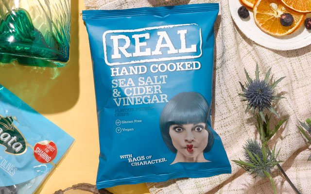 REAL Hand Cooked Crisps Sea Salt & Cider Vinegar