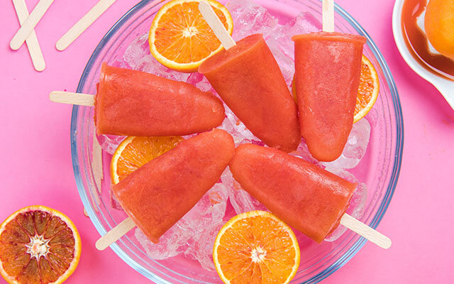 Blood Orange & Cinnamon Gin and Lixir Tonic Water Ice Lollies