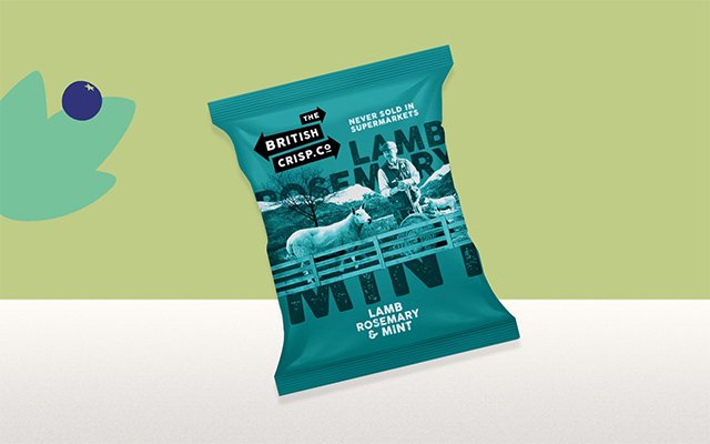 The British Snack Co. Lamb, Rosemary & Mint Handcooked Crisps
