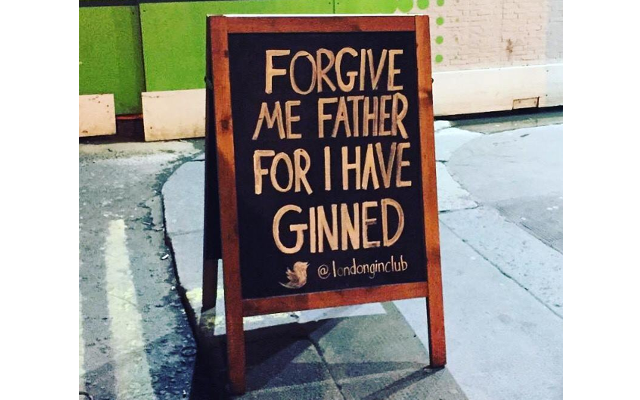 Funny pub chalkboard
