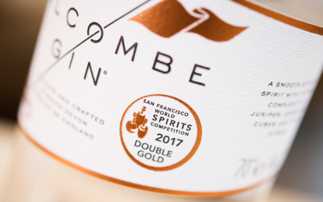 Salcombe Gin Bottle San Francisco 2017 spirits award logo