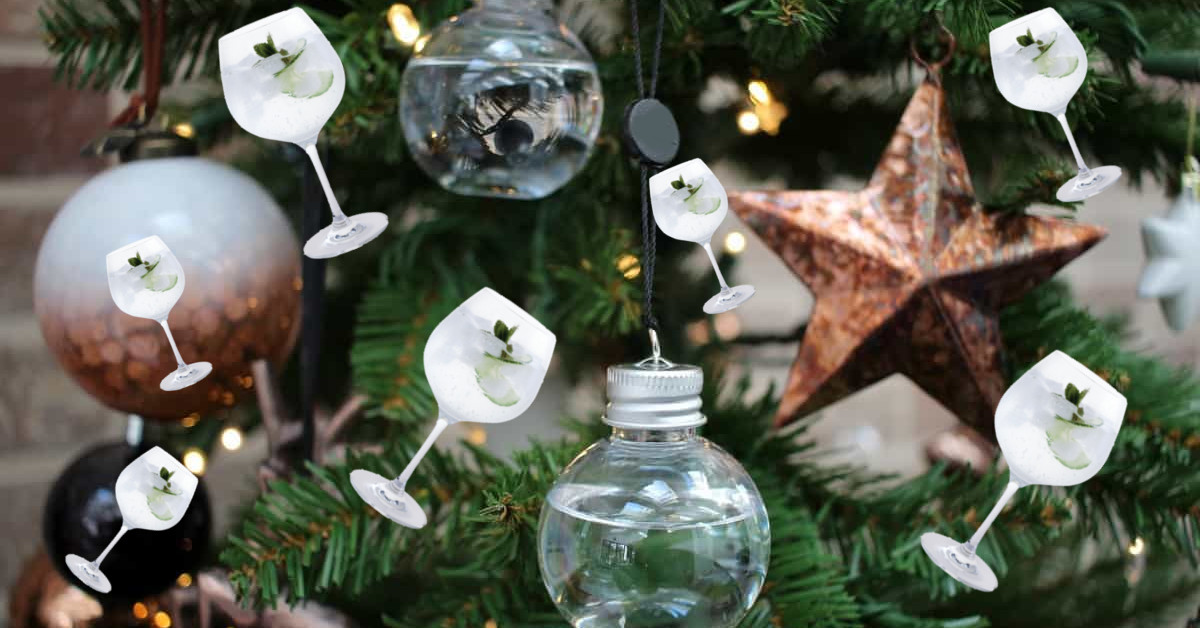 Christmas Tree Gin Decorations