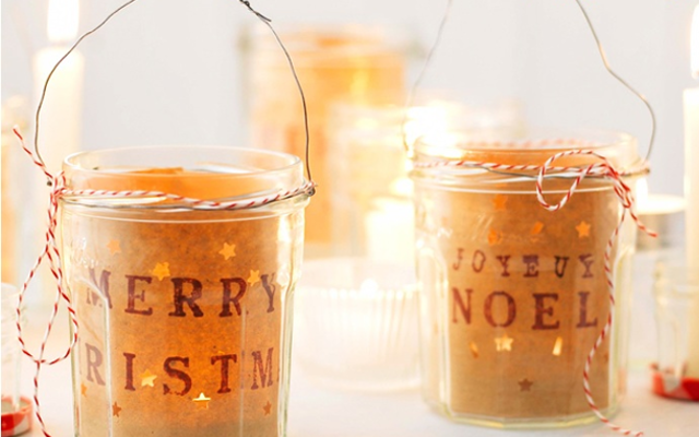 Bonne Maman Christmas tea light holders