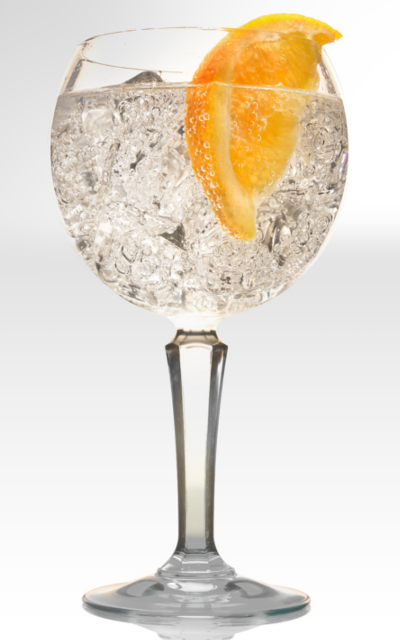G&T gin and tonic orange slice