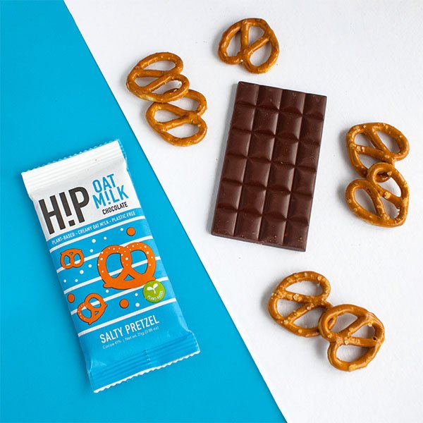 H!P Salty Pretzel Mini Chocolate Bar and H!P Salted Caramel Mini Chocolate Bar t