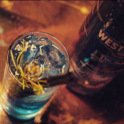 the new blue west winds cocktail