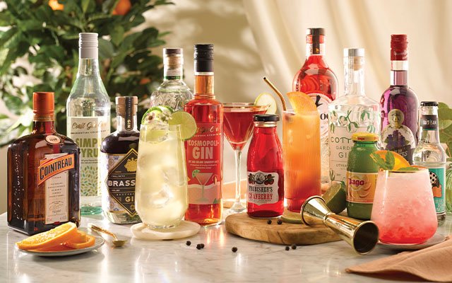 Popular cocktail ingredients