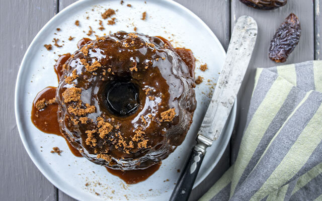Orange & Gin Sticky Toffee Pudding