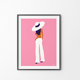 Fancy a bit of re-decorating? This gorgeous screen print of the Pink Lady featured on the bottle of The Artisan Drinks Co. Pink Citrus Tonic could be the final piece of your wall art puzzle!