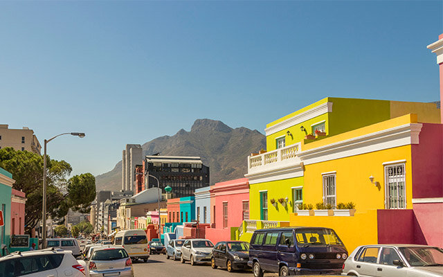 The colour facades of Bo-Kaap inspired Orient Gin