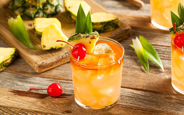 Pineapple infused cocktail 