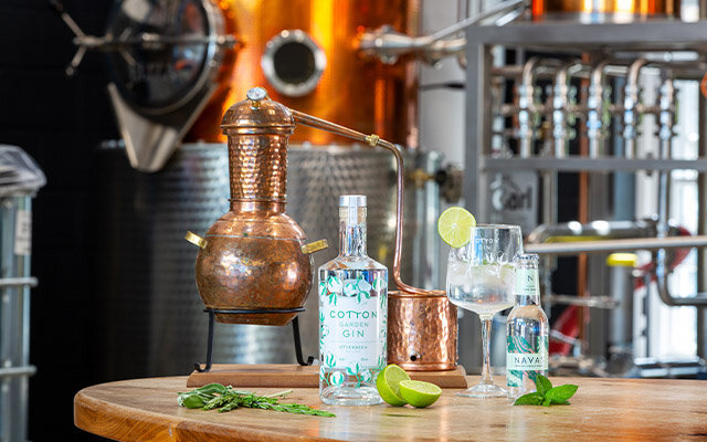 Cotton Garden Gin with Otterbeck Distillery’s pot still