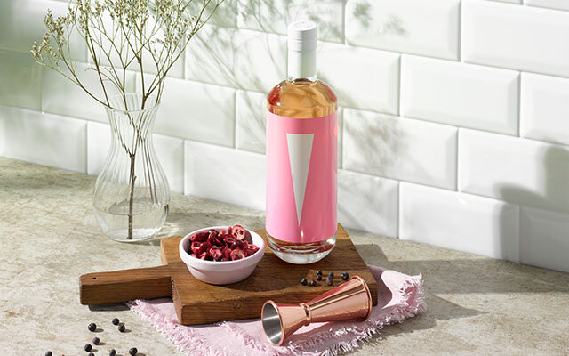 Victory Pink Gin: looks as fabulous as it tastes! Get your bottle here >>
