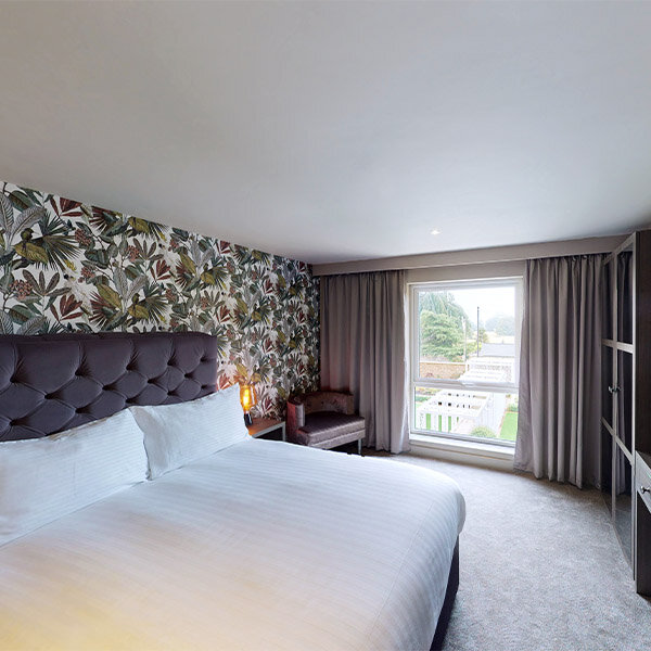 The botanical-themed rooms at the Van Dyk Hotel are sophisticated and welcoming.