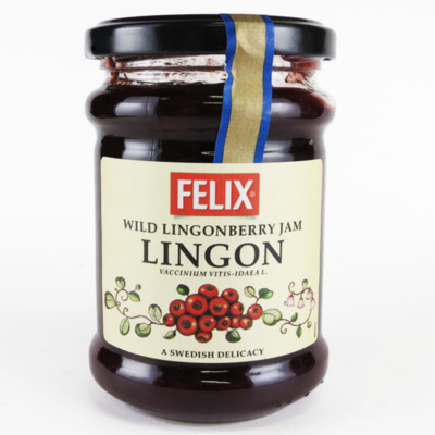 Lingonberry jam wild cranberry swedish delicacy felix