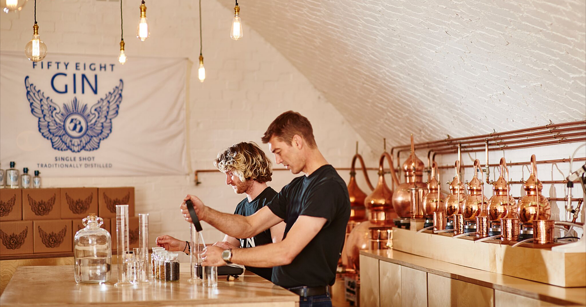 58 Gin Distillery interior