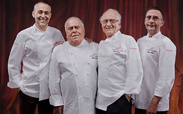 Michel Roux Jr, Albert Roux, Michel Roux Sr and Alain Roux. Image: The Roux Scholarship