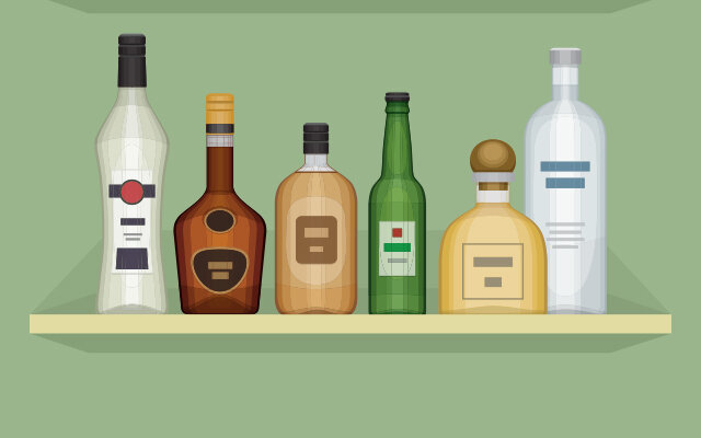Gin Shelf