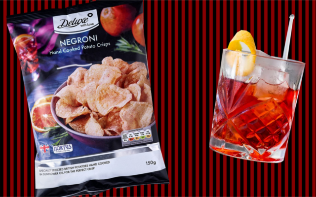 Negroni-flavoured crisps